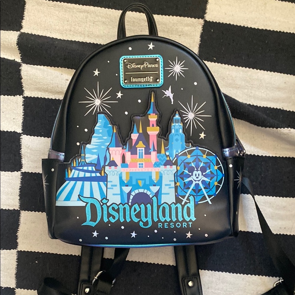 Loungefly Black Disneyland Resort Mini Backpack